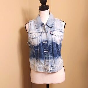 Levi's Blue Denim Vest Classic Style